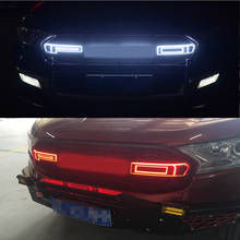 OWN DESIGN MODIFIED TOP QUALITY LED LETTERS Grill GRILLE SHINY Black Front racing Grill  Fit for Everest endeavour car 2015-2018 2024 - buy cheap