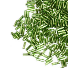 Miçangas de vidro com berloque verde de torção alta qualidade para artesanato, contas para fazer joias 2024 - compre barato