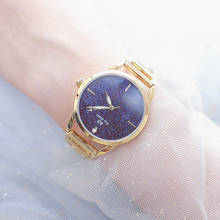 Relojes de cielo estrellado para mujer, reloj de pulsera con diamantes, relojes dorados y azules, 2019 2024 - compra barato