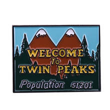 Welcome to Twin Peaks Brooch TV Show Fans Flair Addition 2024 - buy cheap
