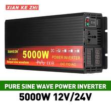 Pure Sine Wave Inverter DC 12V 220V AC 24V to 110V Power 2000W 3000W 4000W 5000W Car Inverter Voltage Converter With LED Display 2024 - купить недорого