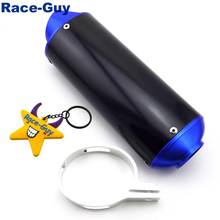 Blue 38mm Exhaust Muffler For 50cc 110cc 125cc 150cc 160cc Atomik TTR SSR XR CRF KLX Thumpstar Pit Dirt Bike Motorcycle 2024 - buy cheap