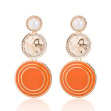VG 6YM Retro Imitation Pearls Round Drop earrings New Fashion Dangle Earrings for Women Party Jewelry Accessories Wholesale 2024 - buy cheap