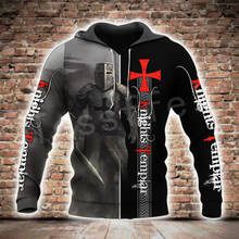 Tessffel Knight Templar Armor Streetwear Harajuku Pullover NewFashion Funny 3DPrint Zip/Hoodies/Sweatshirts/Jacket/Men/Women A-2 2024 - buy cheap