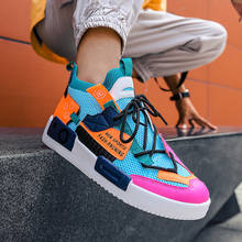 Graffiti tênis de corrida dos homens moda hip hop alpercatas para homens luz sapatos de tênis macio rendas homem sapatos casuais sapatos esportivos 2024 - compre barato