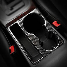 Carbon Fiber Center Console Water Cup Holder Frame Decoration Cover Trim For Audi A4 B8 2009-2016 Car Interior Accessories 2024 - buy cheap