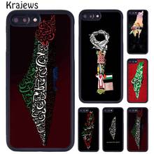 Krajews Free Palestine Map Arabic Phone Case For iPhone X XR XS 11 12 13 Pro MAX 5 6 6S 7 8 Plus Samsung Galaxy S8 S9 S10 2024 - buy cheap