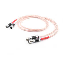 Пара hifi аудио 8TC OCC медный соединительный кабель XLR с углеродным волокном посеребренный XLR разъем hi-end XLR к XLR кабель 2024 - купить недорого