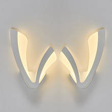 LED Wall Lamp For Bathroom Bedroom Wall Sconce White Indoor Lighting Lamp AC100-265V LED Wall Light Indoor Lighting 2024 - buy cheap