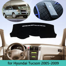 Car Dashboard Avoid Light Pad Instrument Platform Desk  Cover Mats Carpet For Hyundai Tucson JM 2005~2009 car decoration 2006 2024 - buy cheap