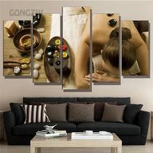 Five-Piece Hd Canvas Painting Spa Nail Beauty Salon Massage Wall Art Poster Home Decor Living Room Modular Picture Frameless 2024 - buy cheap