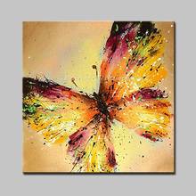 Mintura Handpainted Abstract Butterfly Animal Oil Painting On Canvas Modern Pop Art Wall Picture For Living Room Home Decoration 2024 - buy cheap