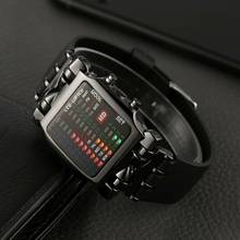 2020 модные бинарные светодиодные цифровые часы мужские спортивные часы силиконовые электронные часы Мужские квадратные часы Montre Homme Reloj Hombre 2024 - купить недорого