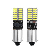 2PCS BA9S T4W T11 LED Bulbs Canbus 4014 24 SMD No Error Interior Reading Lights Car Parking Light License Plate Bulbs White 12V 2024 - buy cheap