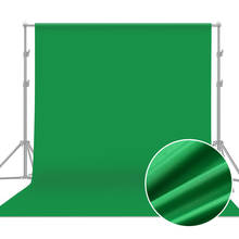 Cenários para fotografia, fundo com tela verde de algodão e poliéster, cor sólida preta, para estúdio fotográfico, 3x6m 2024 - compre barato