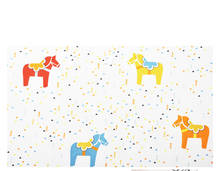 Lençol para bebê recém-nascido, lençol de berço estampado com desenho fofo de cavalo de trojan, capa de colchão para bebês unissex 2024 - compre barato