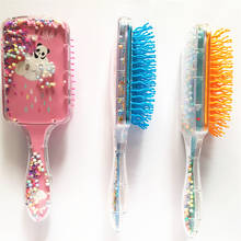 Kids Comb, Anti-Static Massage Combs Hair Accessories Cartoon Princess Hair Plastic Hot Brush For Baby Girls Children 2024 - купить недорого