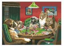 Kit de punto de cruz de Coolidge Dogs, cartas de juego, puente dim 02474, 14/11/22/25/28/18/16CT 2024 - compra barato