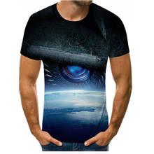 Мужская футболка, красивое звездное небо, красивая туманность, мягкая и удобная футболка с 3D-принтом 2024 - купить недорого