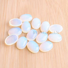 Wholesale 30pcs/lot Natural Gem Stones White Opalite Oval Cabochon CAB No Drill Hole 13x18mm Jewelry Making  TU3004 2024 - buy cheap