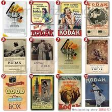 24 вида Kodak Ретро Металлические плакаты Vintege оловянные знаки Настенный декор 2024 - купить недорого