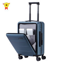 18" 20"24"26" inch ABS+PC suitcase laptop bag universal wheel carry on  luggage zipper frame travel case business trolley 2024 - buy cheap