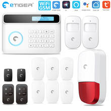 Etiger-Detector de movimiento inteligente S4 Plus, sirena estroboscópica para exteriores, Tuya, WiFi/GSM, seguridad para el hogar 2024 - compra barato