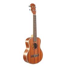 Тенор акустическое электрическое укулеле 26 дюймов гитара 4 струны укулеле ручной работы деревянный гитарист красное дерево 2024 - купить недорого