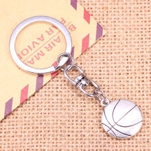 New Fashion Keychain 18x21mm double sided basketball Pendants DIY Men Jewelry Car Key Chain Ring Holder Souvenir For Gift 2024 - buy cheap