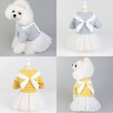 Ropa bonita para perros pequeños, vestido de verano de diseñador, accesorios para perros, Bulldog francés, Chihuahua, Pomerania 2024 - compra barato