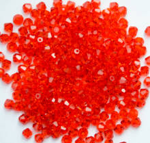 Free Shipping, 288pcs/Lot 6mm siam color Chinese Top Quality Crystal Bicone Beads 2024 - buy cheap