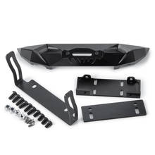 Metal Front Bumper Black For Axial SCX10 90046 D90 1/10 Rock Crawlers 2024 - buy cheap