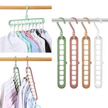 9-hole Clothes Hanger Organizer Space Saving Hanger Fold Magic Clothes Hanger Multifunction Plastic Drying Rack Clothes Storage 2024 - buy cheap