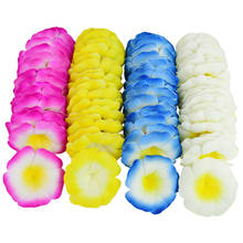 Cabezas de flores artificiales Frangipani de 7,5 cm, Plumeria Hawaiana para decoración de fiesta de boda de verano, huevo de espuma, tocado de flores para niñas, 10 Uds. 2024 - compra barato