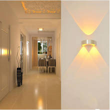 Led semi-circular lâmpada de parede criativo lâmpada de alumínio 3w ktv bar clube fundo decoração da parede lâmpada do corredor 2024 - compre barato
