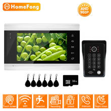HomeFong 7 Inch Wireless Wifi Intercom Video Door Phone Doorbell Camera Recording Motion Detect 960P with RFID Card Unlock 2024 - buy cheap