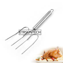 100pcs Stainless Steel Turkey Lifter Oven Roasting Poultry Chicken Fork Kitchen BBQ Barbeque Tools 2024 - buy cheap