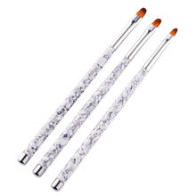 3Pcs Round Head Acrylic UV Gel Extension Builder Pen Nail Art Brushes Painting Drawing Flower Manicure Tips Tools T0445 2024 - buy cheap