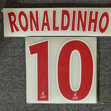 Insignia de fútbol de transferencia térmica, Parche de impresión de Roaldinho, #10, 2001-2002 2024 - compra barato