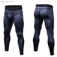 Compression pants Jogging Men Gym Running Tights rashgard male MMA training pants 2020 Brand Men Tracksuit winter long johns 2024 - buy cheap