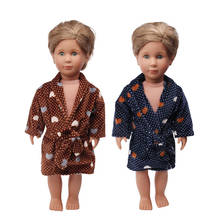 18 inch Girls doll clothes American newborn boy pajamas night-robe Baby toys Homewear fit 43 cm baby dolls c661 2024 - buy cheap