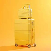 Conjunto de maletas de viaje para mujer, juego de equipaje rodante con carrito, Maleta de cabina, bolsa de cosméticos de moda ABS + PC 20 ''28 2024 - compra barato