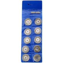 Kit de herramientas de corte rotativo con revestimiento de diamante, 10 Uds., 30mm, disco Dremel, accesorios con mandril de caña, novedad de 2020 2024 - compra barato