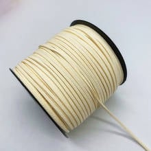 Cuerda trenzada de ante de imitación para hacer joyas, cordón plano de 3mm y 5 yardas, de terciopelo coreano, hecho a mano, para manualidades, #10 2024 - compra barato