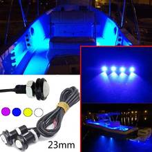 Bombilla LED impermeable para barco, lámpara de 23MM, esparcidor, CRUCE BAJO EL AGUA, colores: Púrpura/azul/amarillo/blanco, 2 uds. 2024 - compra barato