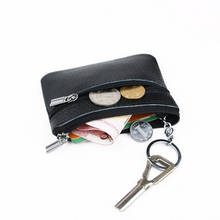 Black/royal blue PU Handbag Coin Purse Wallet Pouch Wrist Bag Key Bag Zipper 2024 - buy cheap