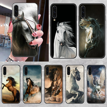 Animal furious Running Horse Phone case For Samsung Galaxy A 3 5 7 8 10 20 21 30 40 50 51 70 71 E S 2016 2018 4G black fashion 2024 - buy cheap