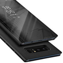Умный кожаный чехол для Samsung Galaxy S8 S7 Edge S6 S6edge, зеркальный флип-чехол с подставкой для Samsung S 8 7 6 edge Plus, чехол, оболочка 2024 - купить недорого
