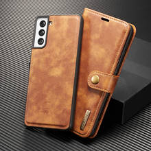 Funda de cuero de lujo para Samsung Galaxy note 10, S20, S21 Plus, note 20, cubierta Ultra magnética desmontable para Samsung Galaxy note 10, S9, S10 Plus, A52, A72, 5G 2024 - compra barato