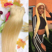 Straight 613 Blonde Hair Ali Queen Bundle Unproccessed Raw Virgin Human Hair Brazilian Human Remy Hair Extension Double Drawn 2024 - buy cheap